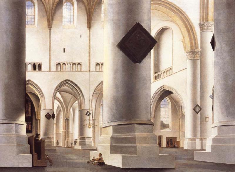 Pieter Saenredam THe Interior of the Grote Kerk,Haarlem Norge oil painting art